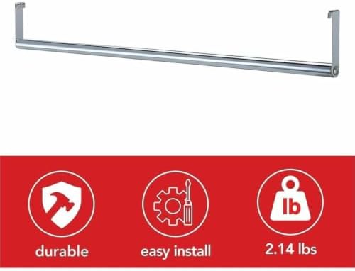 Lorell LLR69876 Wire Shelving Garment Hanger Bar