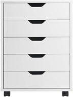 Winsome 10519 Halifax 5-Drawer Composite Wood Cabinet, White
