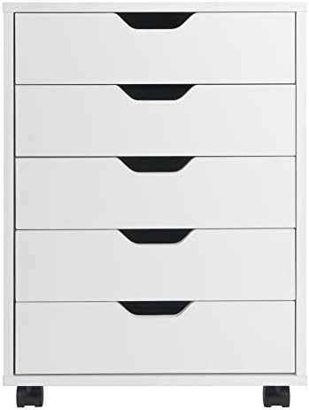 Winsome 10519 Halifax 5-Drawer Composite Wood Cabinet, White
