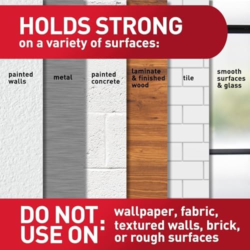 Command Medium Clear Clear Hooks, 50 Hooks, 50 Strips | Damage-Free Hanging Wall Hooks with Adhesive Strips, Wall Hooks for Hanging Decor, Holds up to 2 lb