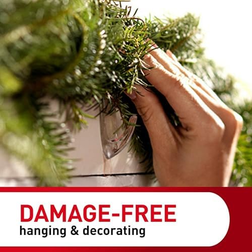 Command Medium Clear Clear Hooks, 50 Hooks, 50 Strips | Damage-Free Hanging Wall Hooks with Adhesive Strips, Wall Hooks for Hanging Decor, Holds up to 2 lb