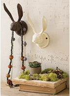 Kalalou CXX2234 KALALOU Rustic Cast Iron Rabbit Wall Hook, One Size, Brown