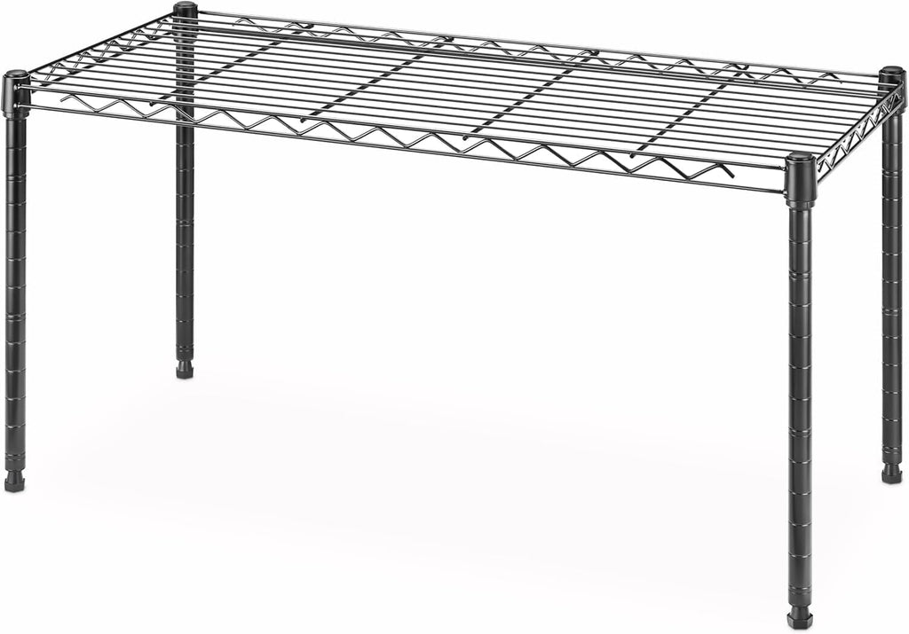 Whitmor 3 Tier Shelving Unit, Metal Storage Shelves, 400 lbs Capacity per Shelf, 1200 lbs Total, Easy Assembly Home Organizer for Pantry, Kitchen, Garage, Plant, 36"L x 14"W x 36"H, Chrome