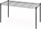 Whitmor 3 Tier Shelving Unit, Metal Storage Shelves, 400 lbs Capacity per Shelf, 1200 lbs Total, Easy Assembly Home Organizer for Pantry, Kitchen, Garage, Plant, 36"L x 14"W x 36"H, Chrome