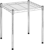 Whitmor 3 Tier Shelving Unit, Metal Storage Shelves, 400 lbs Capacity per Shelf, 1200 lbs Total, Easy Assembly Home Organizer for Pantry, Kitchen, Garage, Plant, 36"L x 14"W x 36"H, Chrome