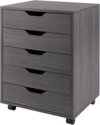 Winsome 10519 Halifax 5-Drawer Composite Wood Cabinet, White