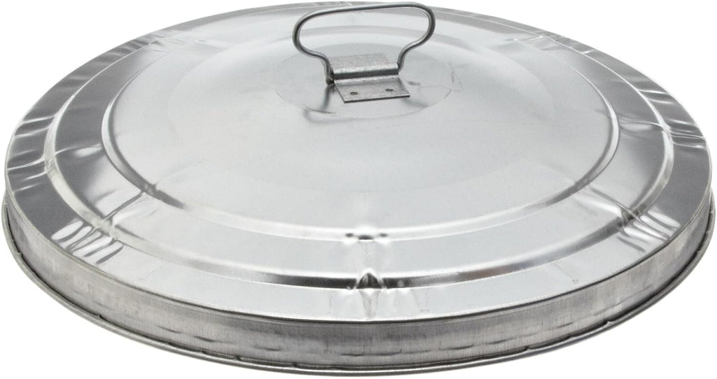 Witt Industries WCD32L Galvanized Steel Light Duty Waste Lid, Round, 21-1/2" Diameter x 4" Height