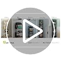 Furinno Turn-N-Tube 2-Tier Multipurpose Wide Shelf, French Oak Grey/Black | Wide Accent Display Shelf, Open Shelves, Round Tubes, for Organization and Storage, Living Room, Garage, Home Office