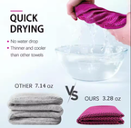 4-Pack Cooling Towels, 40x12 Inches Microfiber for Neck & Face, Soft Gym Towel with Waterproof Bag & Carabiner