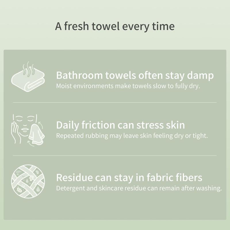 Unifree Disposable Face Towels, Ultra Soft Facial Towel for Skincare & Face Cleansing, Wet & Dry Use, Biodegradable, Lint Free, Gentle for Sensitive Skin, Multi Pack, Summer Wins