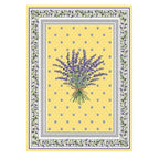 French kitchen towel - Printed cotton - Lauris yellow | Tissus Toselli